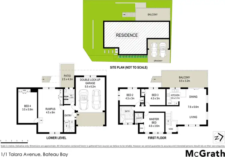 Floorplan of Homely townhouse listing, 1/1 Talara Avenue East, Bateau Bay NSW 2261