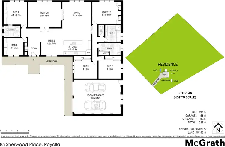 Floorplan of Homely house listing, 85 Sherwood Place, Royalla NSW 2620