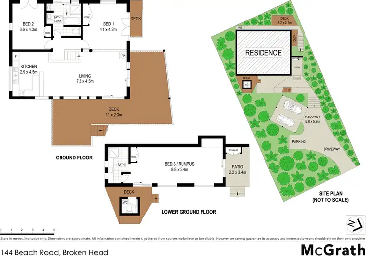 Floorplan of Homely house listing, 144 Beach Road, Broken Head NSW 2481