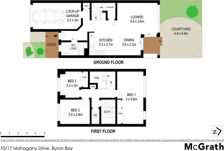 Floorplan of Homely townhouse listing, 10/17 Mahogany Drive, Byron Bay NSW 2481