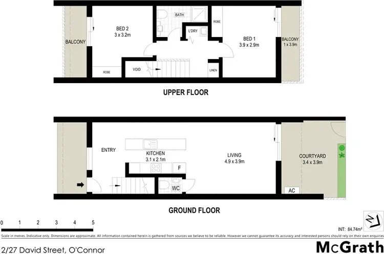 Floorplan of Homely apartment listing, 2/27 David Street, O'connor ACT 2602