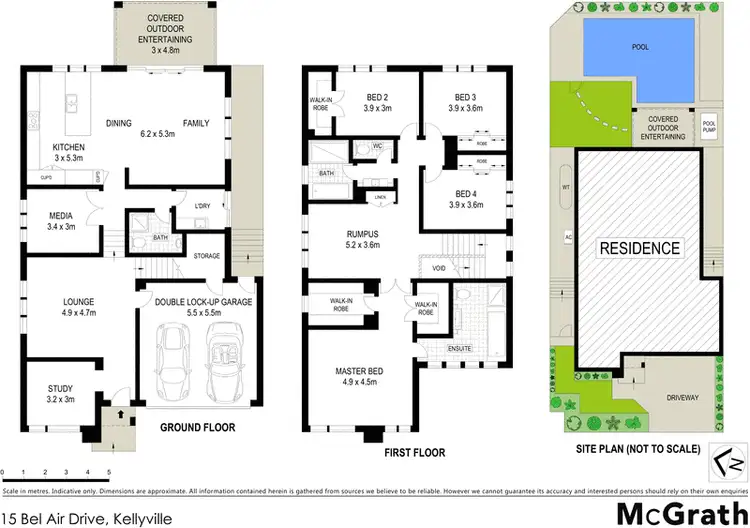 Floorplan of Homely house listing, 15 Bel Air Drive, Kellyville NSW 2155