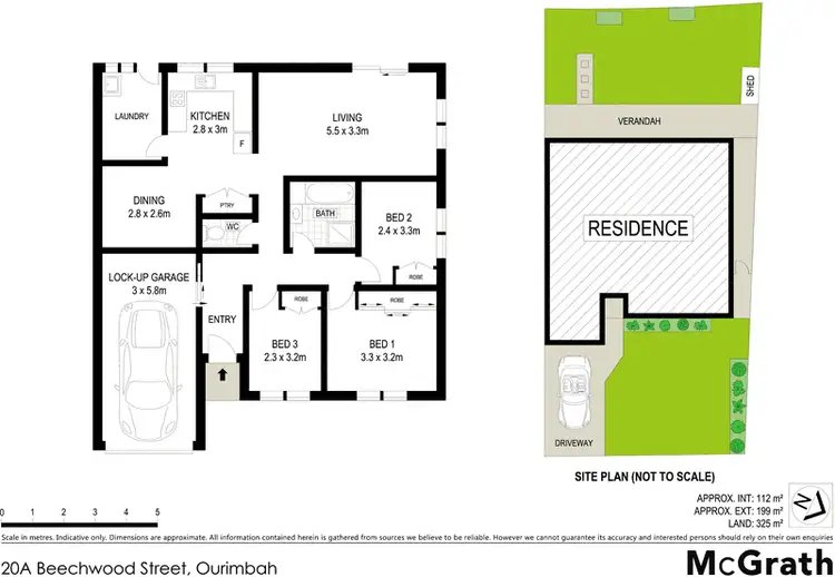 Floorplan of Homely semi-detached listing, 20A Beechwood Street, Ourimbah NSW 2258