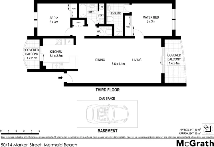 Floorplan of Homely unit listing, 50/14 Markeri Street, Mermaid Beach QLD 4218