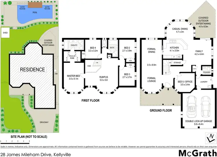 Floorplan of Homely house listing, 28 James Mileham Drive, Kellyville NSW 2155