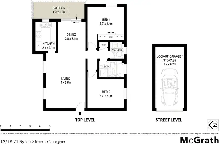 Floorplan of Homely apartment listing, 12/19 Byron Street, Coogee NSW 2034