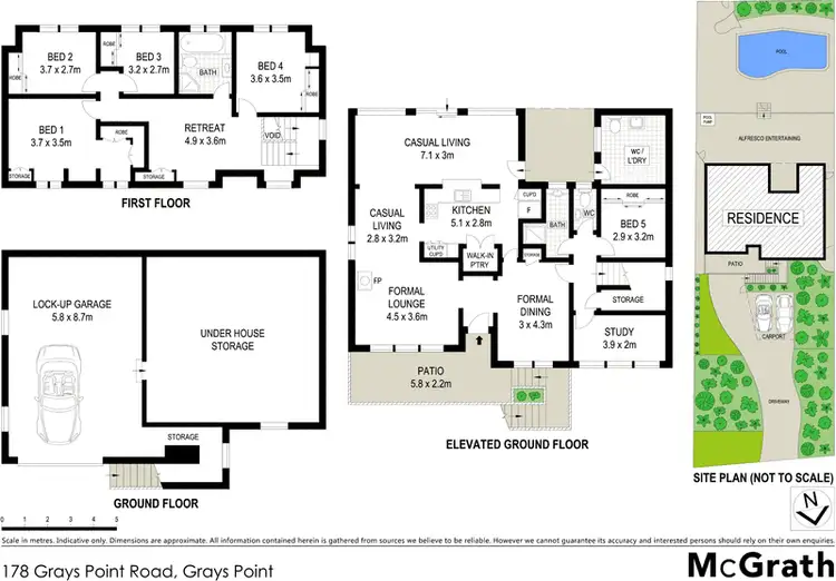 Floorplan of Homely house listing, 178 Grays Point Road, Grays Point NSW 2232