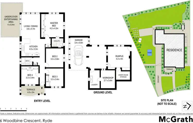Floorplan of Homely house listing, 6 Woodbine Crescent, Ryde NSW 2112