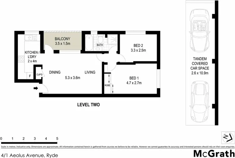 Floorplan of Homely apartment listing, 4/1 Aeolus Avenue, Ryde NSW 2112