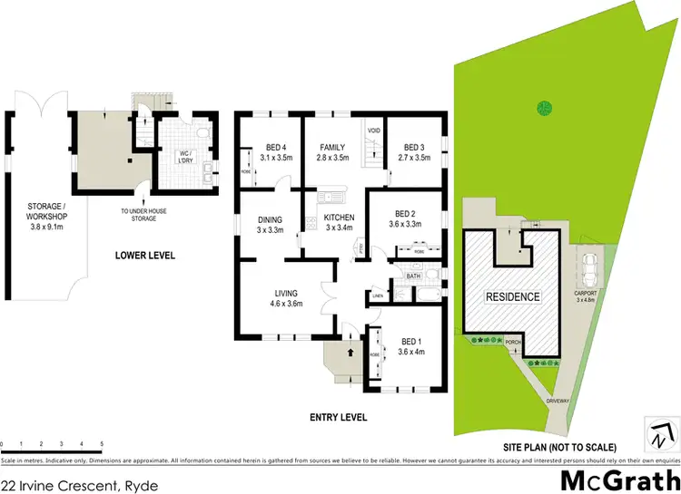 Floorplan of Homely house listing, 22 Irvine Crescent, Ryde NSW 2112