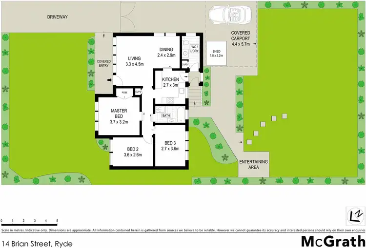 Floorplan of Homely house listing, 14 Brian Street, Ryde NSW 2112