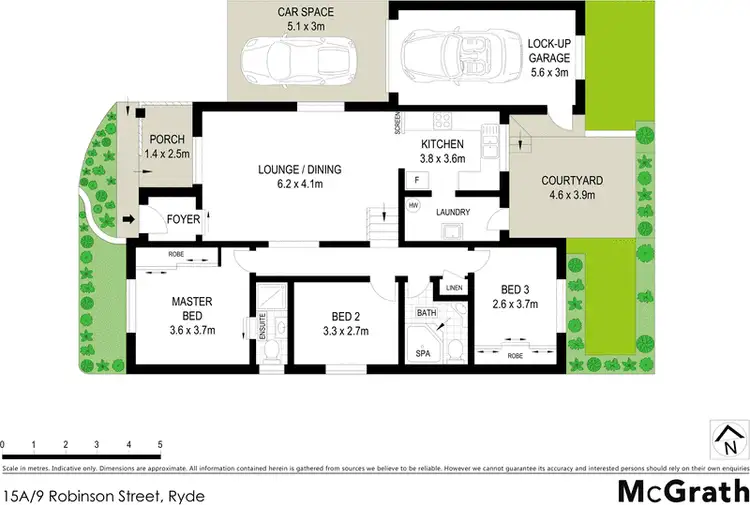 Floorplan of Homely villa listing, 15a/9 Robinson Street, Ryde NSW 2112