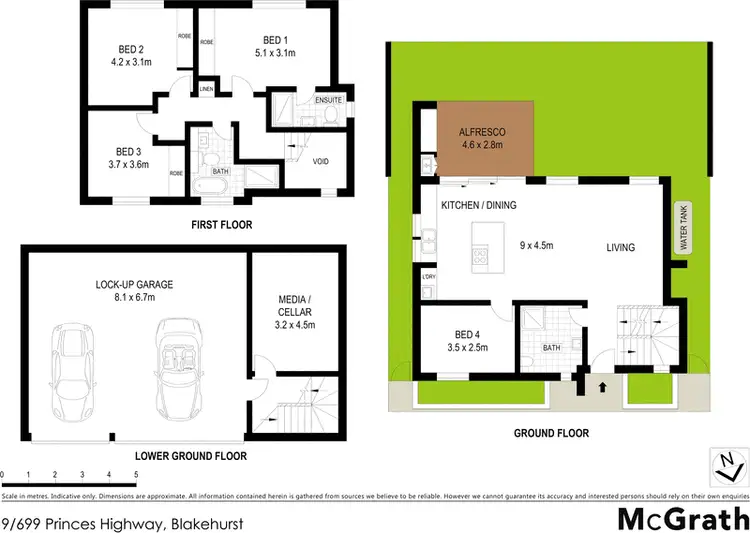 Floorplan of Homely townhouse listing, 9/699 Princes Highway, Blakehurst NSW 2221
