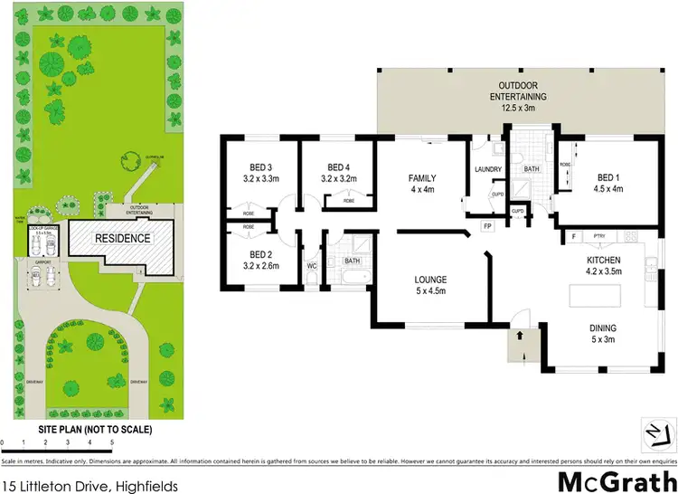 Floorplan of Homely house listing, 15 Littleton Drive, Highfields QLD 4352