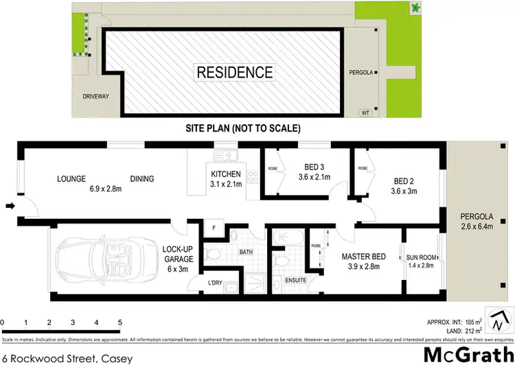 Floorplan of Homely house listing, 6 Rockwood Street, Casey ACT 2913