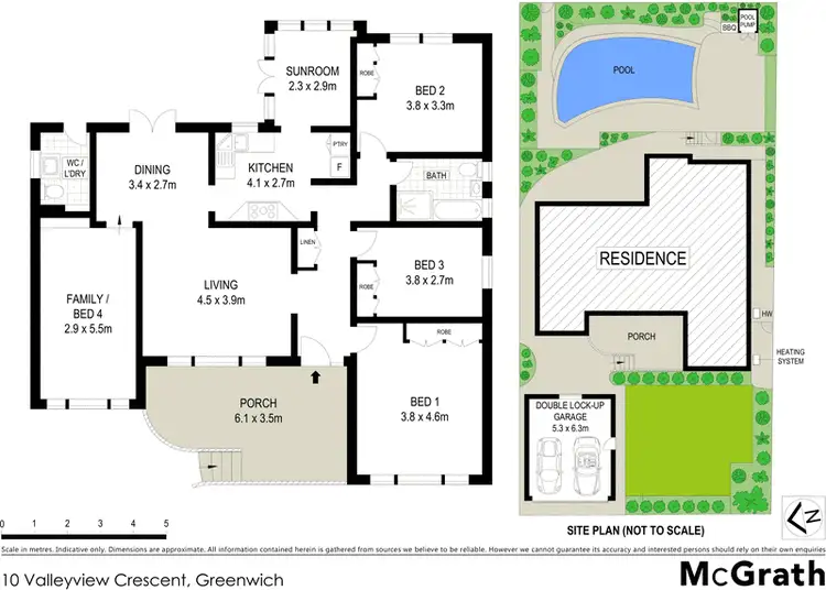 Floorplan of Homely house listing, 10 Valleyview Crescent, Greenwich NSW 2065