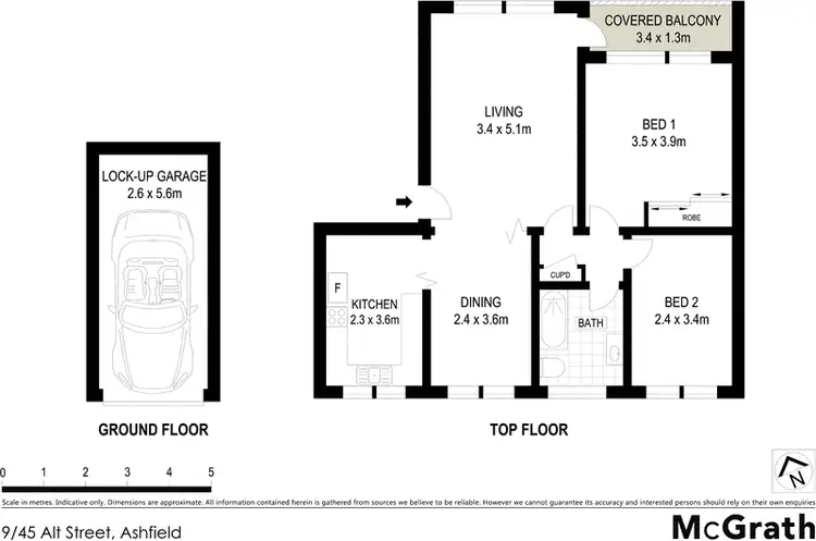 Floorplan of Homely apartment listing, 9/45 Alt Street, Ashfield NSW 2131