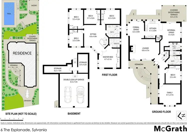 Floorplan of Homely house listing, 6 The Esplanade, Sylvania NSW 2224