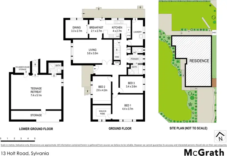 Floorplan of Homely house listing, 13 Holt Road, Sylvania NSW 2224