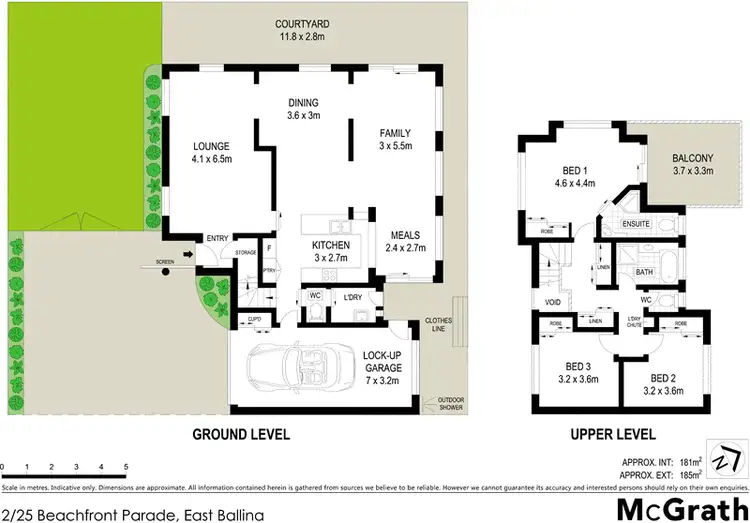 Floorplan of Homely townhouse listing, 2/25 Beachfront Parade, East Ballina NSW 2478