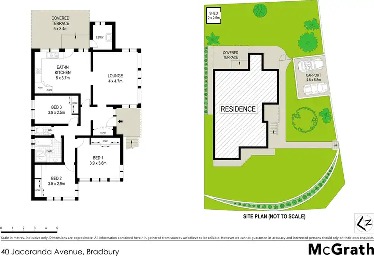 Floorplan of Homely house listing, 40 Jacaranda Avenue, Bradbury NSW 2560
