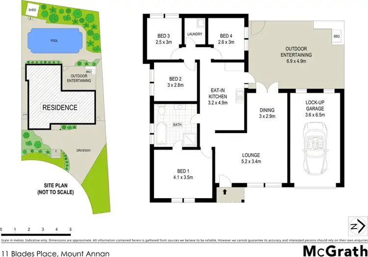 Floorplan of Homely house listing, 11 Blades Place, Mount Annan NSW 2567