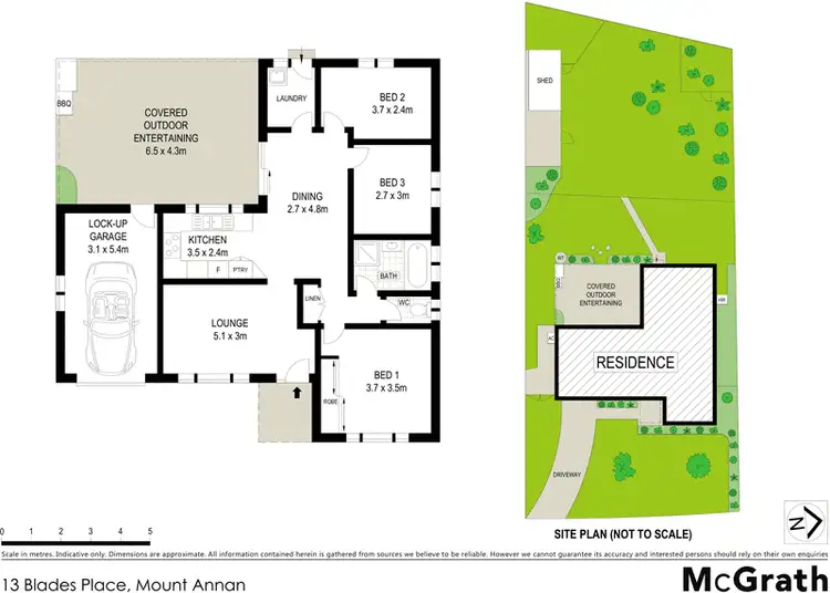 Floorplan of Homely house listing, 13 Blades Place, Mount Annan NSW 2567