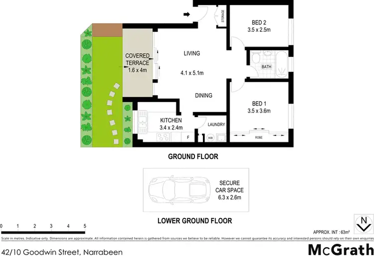 Floorplan of Homely apartment listing, 42/10 Goodwin Street, Narrabeen NSW 2101