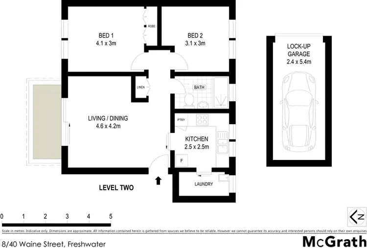 Floorplan of Homely apartment listing, 8/40 Waine Street, Freshwater NSW 2096