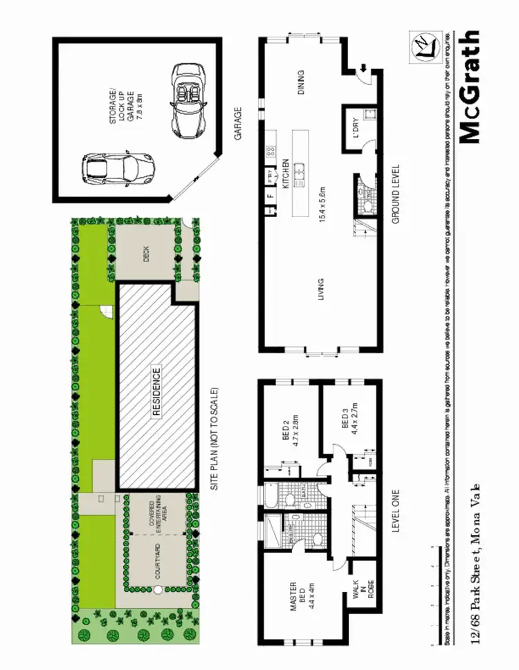 Floorplan of Homely townhouse listing, 12/68 Park Street, Mona Vale NSW 2103