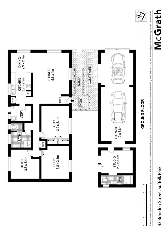 Floorplan of Homely house listing, 43 Brandon Street, Suffolk Park NSW 2481