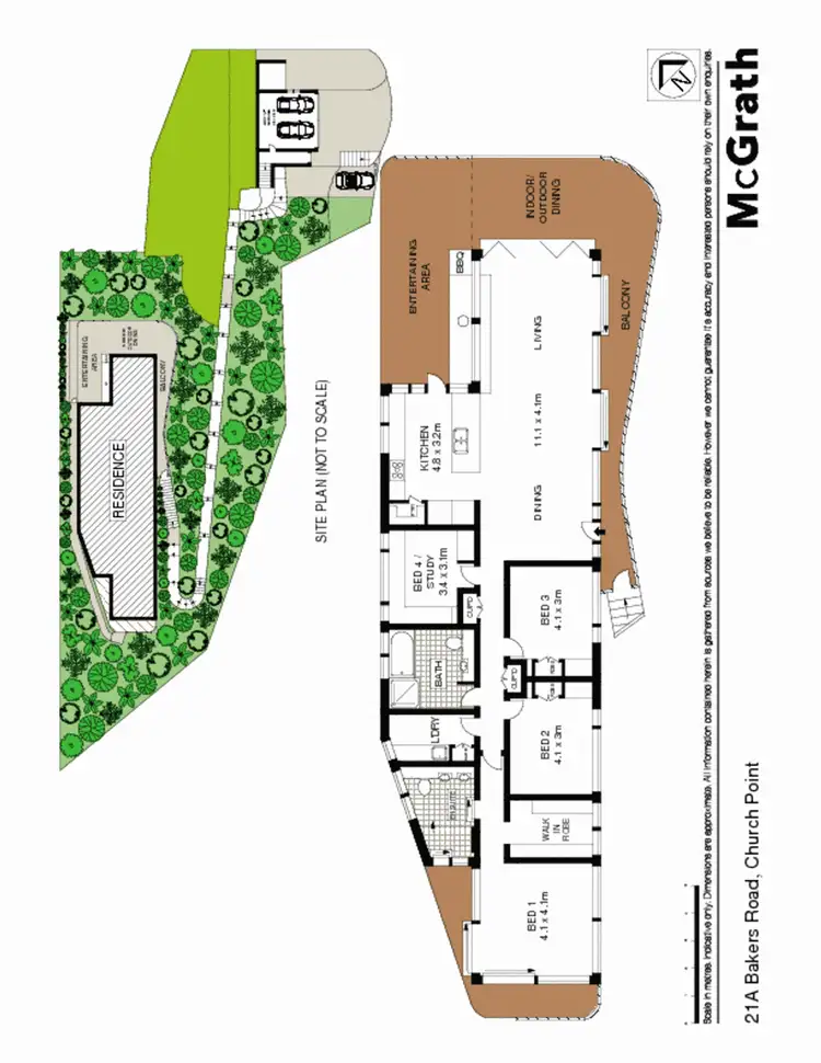 Floorplan of Homely house listing, 21A Bakers Road, Church Point NSW 2105