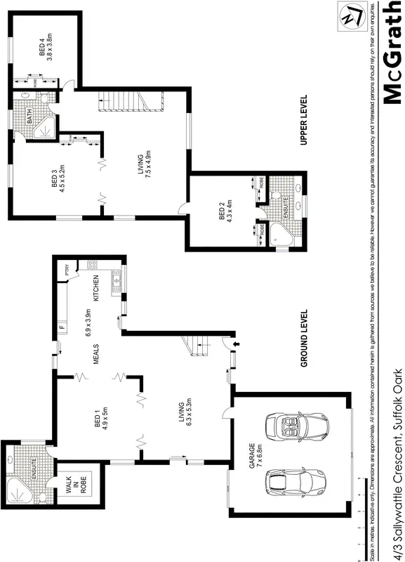Floorplan of Homely house listing, 4/3 Sallywattle Drive, Suffolk Park NSW 2481