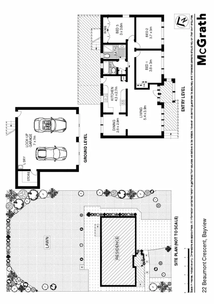 Floorplan of Homely house listing, 22 Beaumont Crescent, Bayview NSW 2104