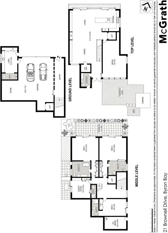 Floorplan of Homely house listing, 21 Brownell Drive, Byron Bay NSW 2481