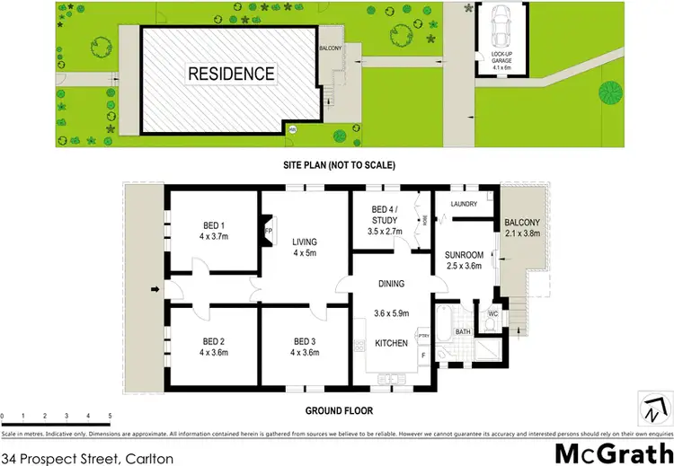Floorplan of Homely house listing, 34 Prospect Street, Carlton NSW 2218