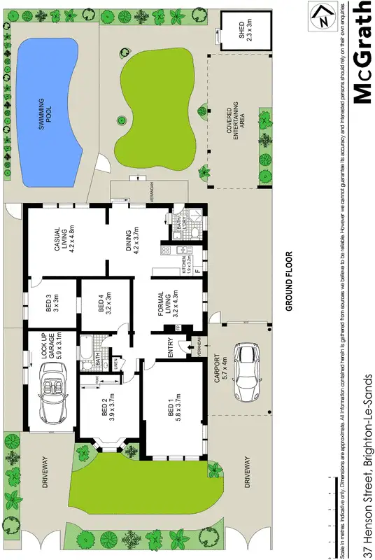 Floorplan of Homely house listing, 37 Henson Street, Brighton-le-sands NSW 2216