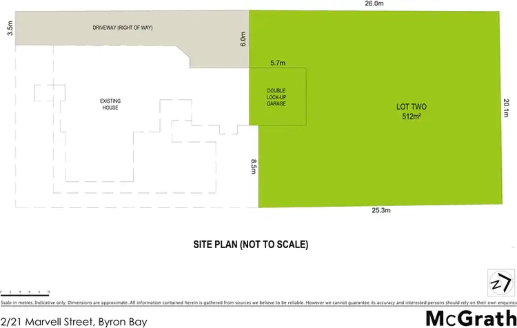 Floorplan of Homely land listing, 2/21 Marvell Street, Byron Bay NSW 2481
