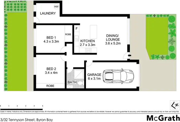 Floorplan of Homely villa listing, 3/32 Tennyson Street, Byron Bay NSW 2481
