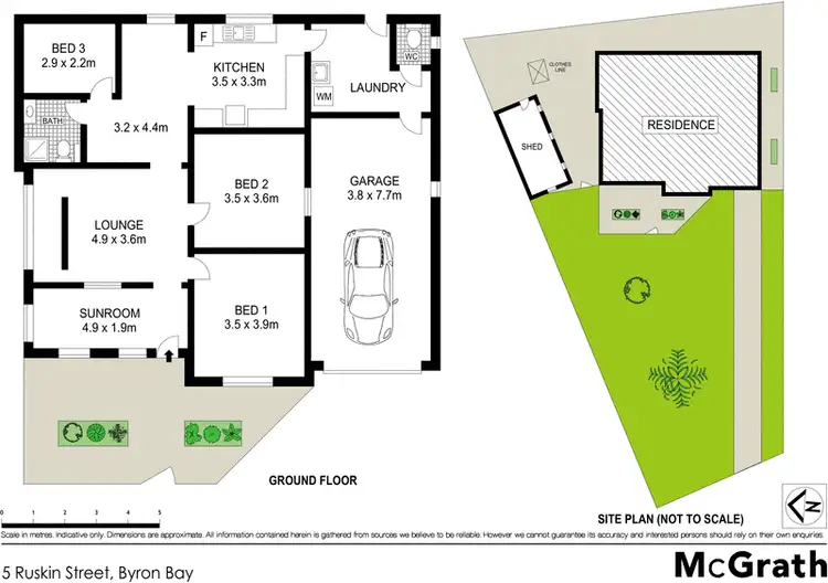 Floorplan of Homely house listing, 5 Ruskin Street, Byron Bay NSW 2481