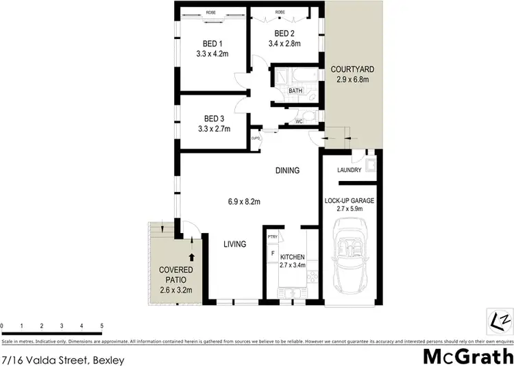 Floorplan of Homely villa listing, 7/16 Valda Street, Bexley NSW 2207