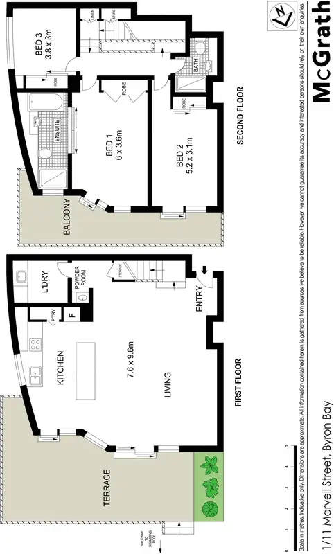 Floorplan of Homely apartment listing, 1/11 Marvell Street, Byron Bay NSW 2481