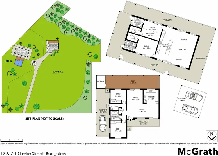 Floorplan of Homely house listing, 12 & 2-10 Leslie Street, Bangalow NSW 2479