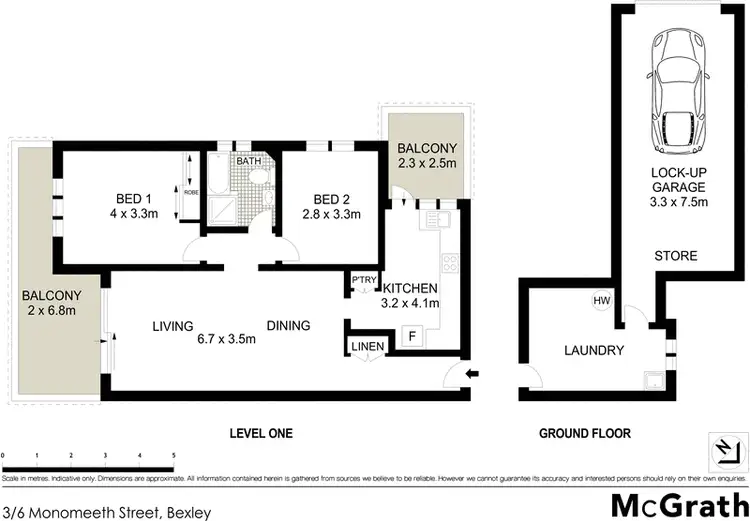 Floorplan of Homely apartment listing, 3/6 Monomeeth Street, Bexley NSW 2207