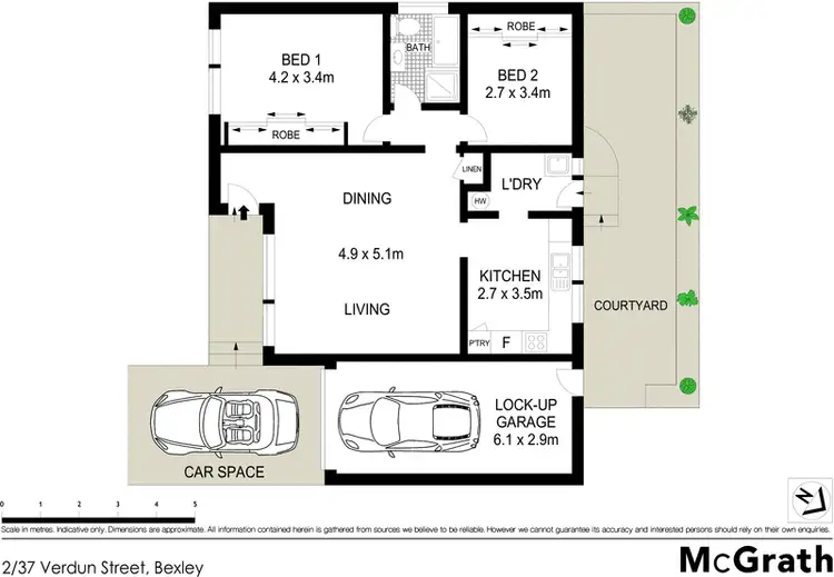 Floorplan of Homely villa listing, 2/37 Verdun Street, Bexley NSW 2207