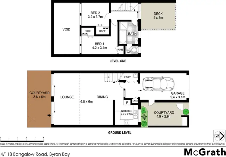 Floorplan of Homely townhouse listing, 4/118 Bangalow Road, Byron Bay NSW 2481
