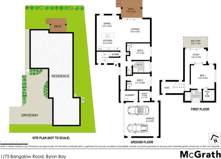 Floorplan of Homely townhouse listing, 1/75 Bangalow Road, Byron Bay NSW 2481
