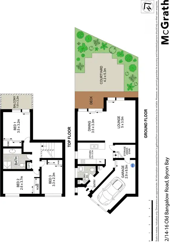 Floorplan of Homely townhouse listing, 2/14 Old Bangalow Road, Byron Bay NSW 2481