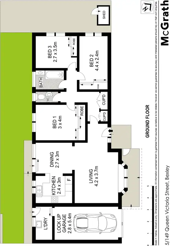 Floorplan of Homely villa listing, 5/149 Queen Victoria Street, Bexley NSW 2207