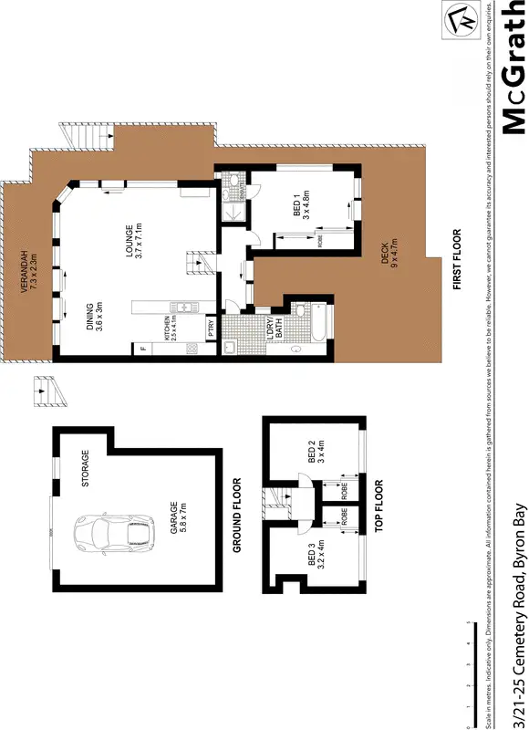 Floorplan of Homely house listing, 3/21 Cemetery Road, Byron Bay NSW 2481
